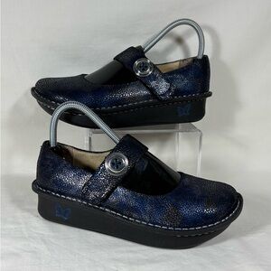 Algeria Paloma Blue Pebble Mary Jane Clog PAL- 233 Women’s SZ 37/US 7-7.5